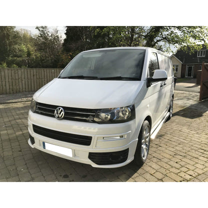 Stainless Steel Side Bars for Volkswagen Transporter T6 SWB