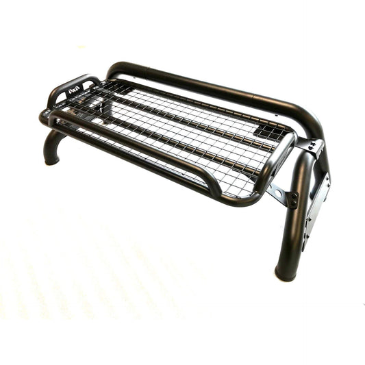 Black SUS201 Short Arm Roll Bar Cargo Basket Rack for the Mitsubishi L200 2015+