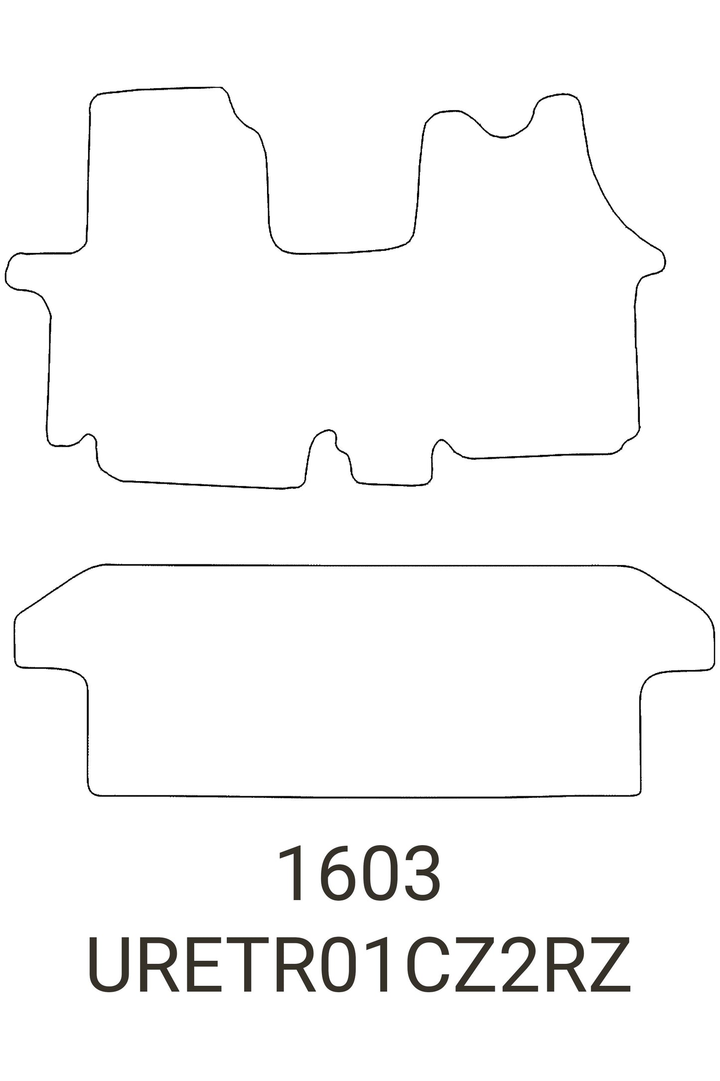 Fits Renault Trafic Crew Cab 2001-2014 Tailored Rubber Mats