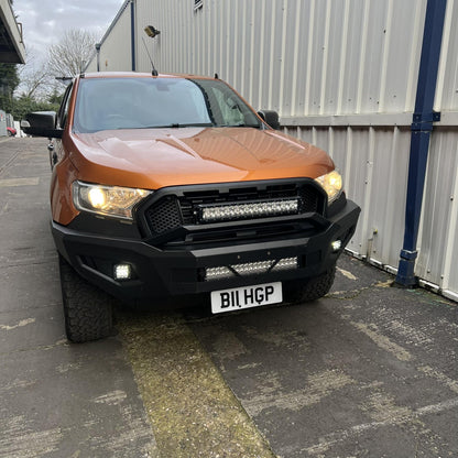 [CLEARANCE] Expedition Style Front Bumper with LED Light Bar for the Ford Ranger T7 16-18