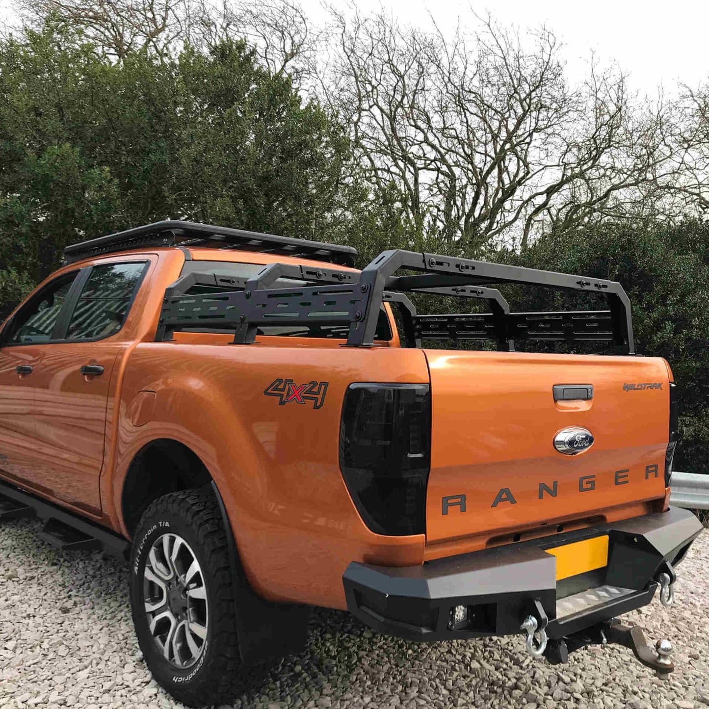 Direct4x4 Pickup Truck Cargo Racks Low Height Adjustable Load Bed Roof Top Tent Cargo Rack for Ford Ranger 2022+