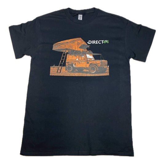 Direct4x4 Black Defender Crew Neck T-Shirt