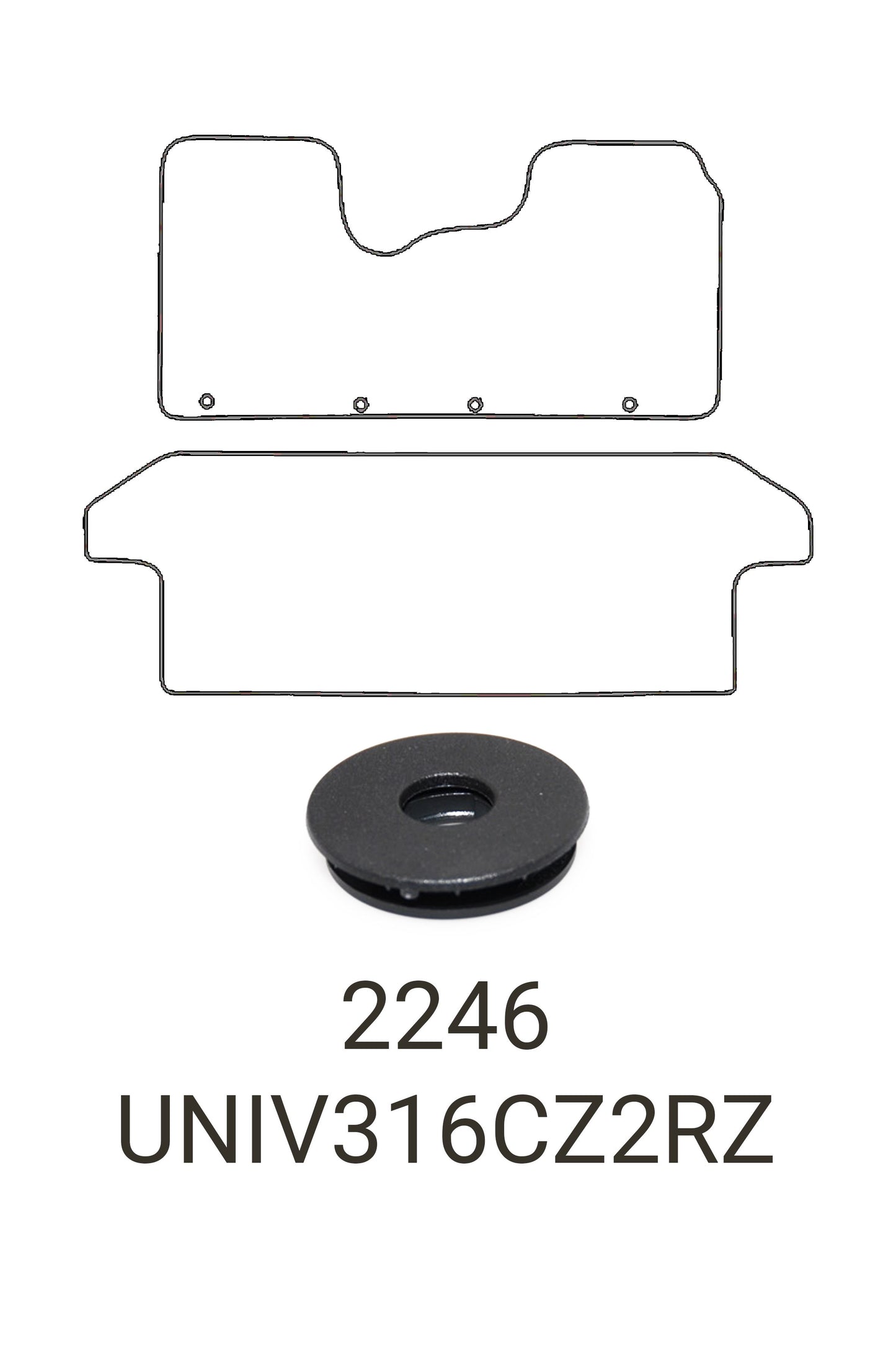 Fits Nissan NV300 2016-2022 Tailored Crew Cab Rubber Mats