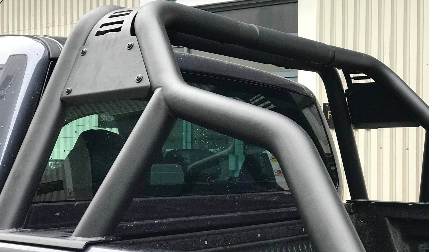 Black SUS201 Short Arm Roll Sports Bar for the Ford Ranger 2012-2022