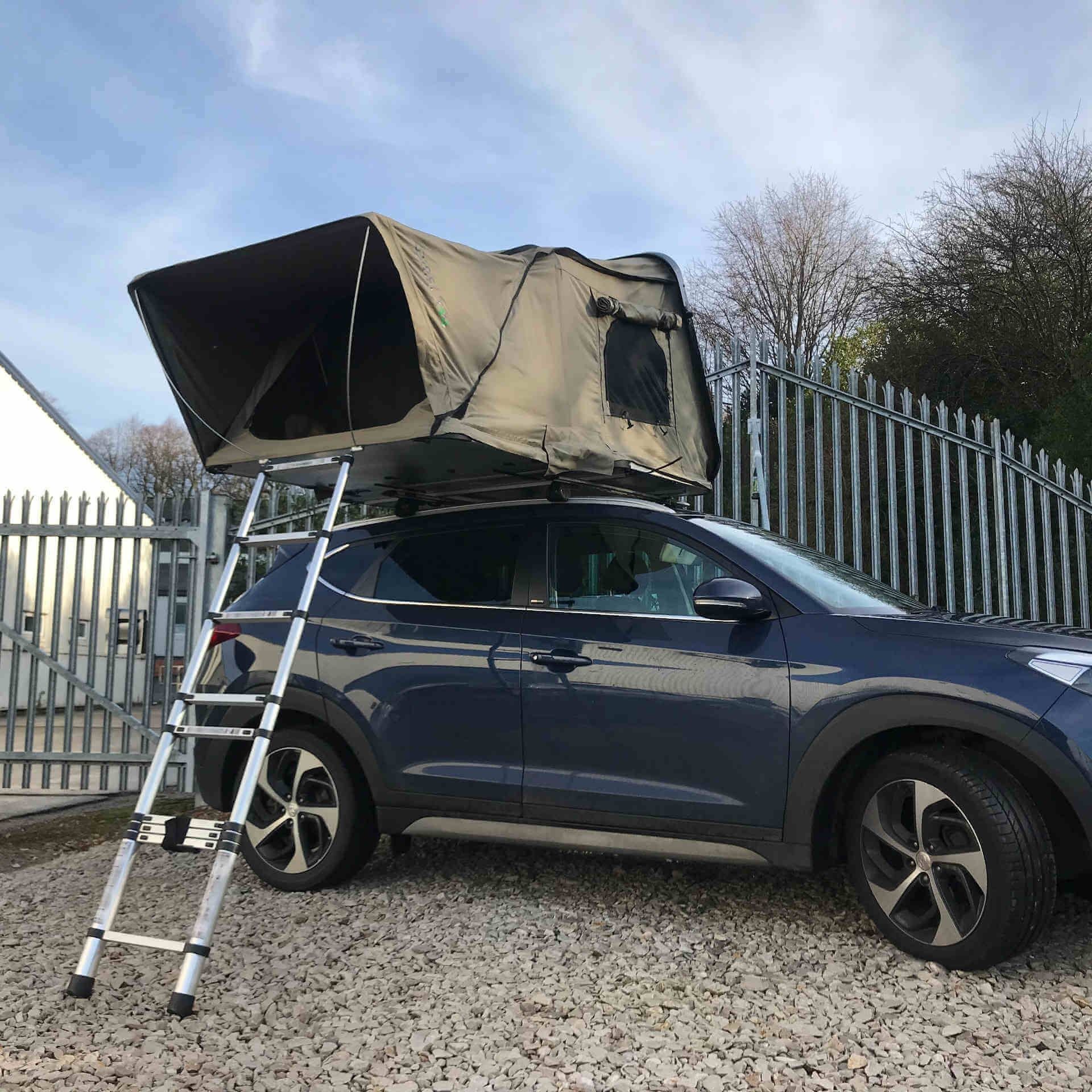 Direct4x4 Roof Top Tents [CLEARANCE] Granite Grey RoofTrekk 3-Person Hard Shell Roof Top Tent