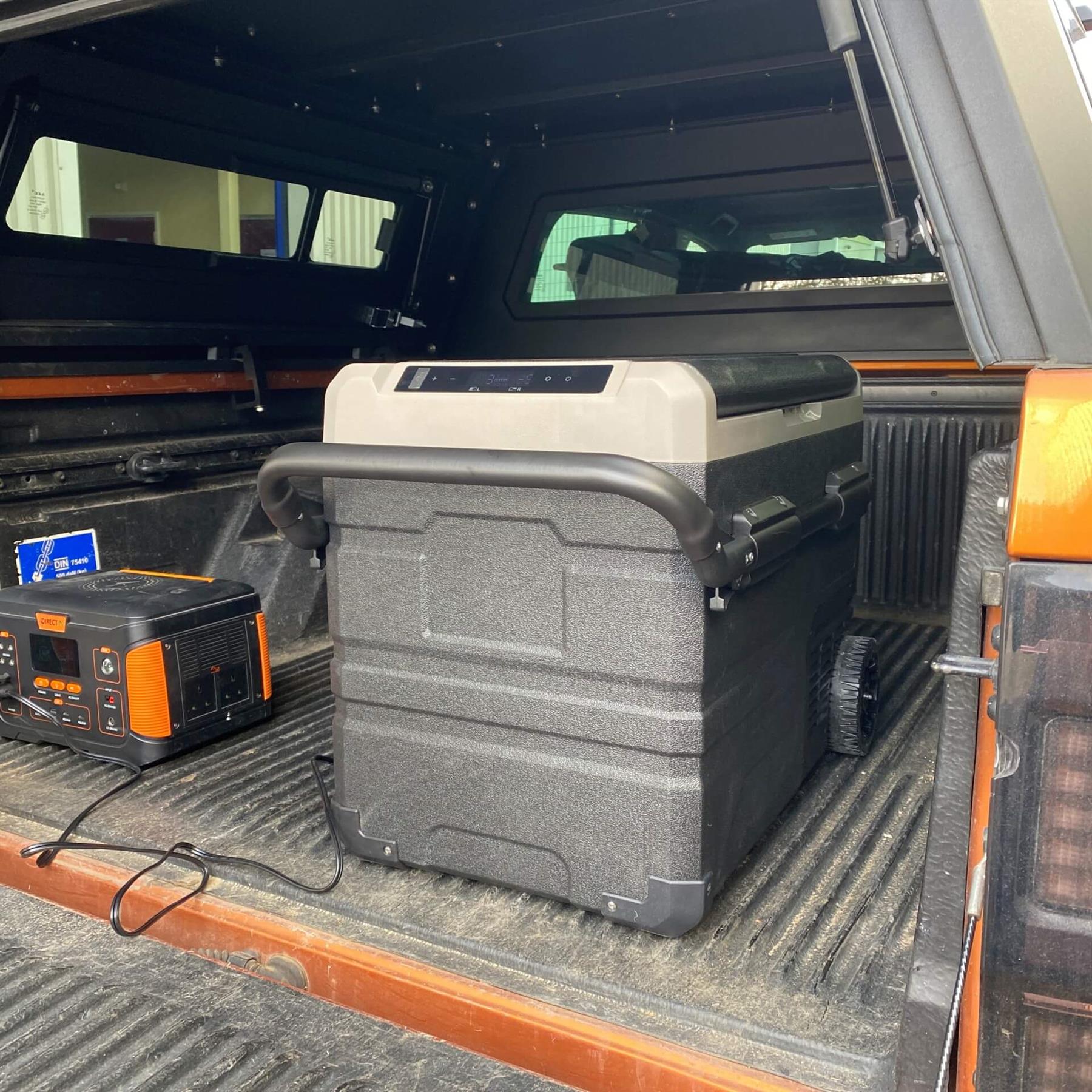 Direct4x4 Portable Refrigerators & Freezers 45 Litre Dual Zone Portable Compressor Camping Refrigerator and Freezer