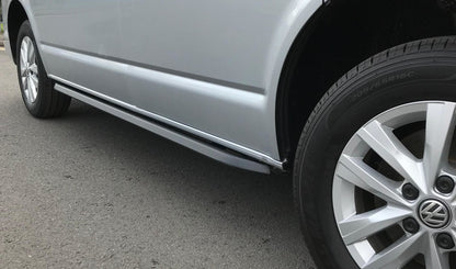 Direct4x4 Side Steps and Bars Black Angular OE Style Side Bars for the Volkswagen Transporter T5 SWB