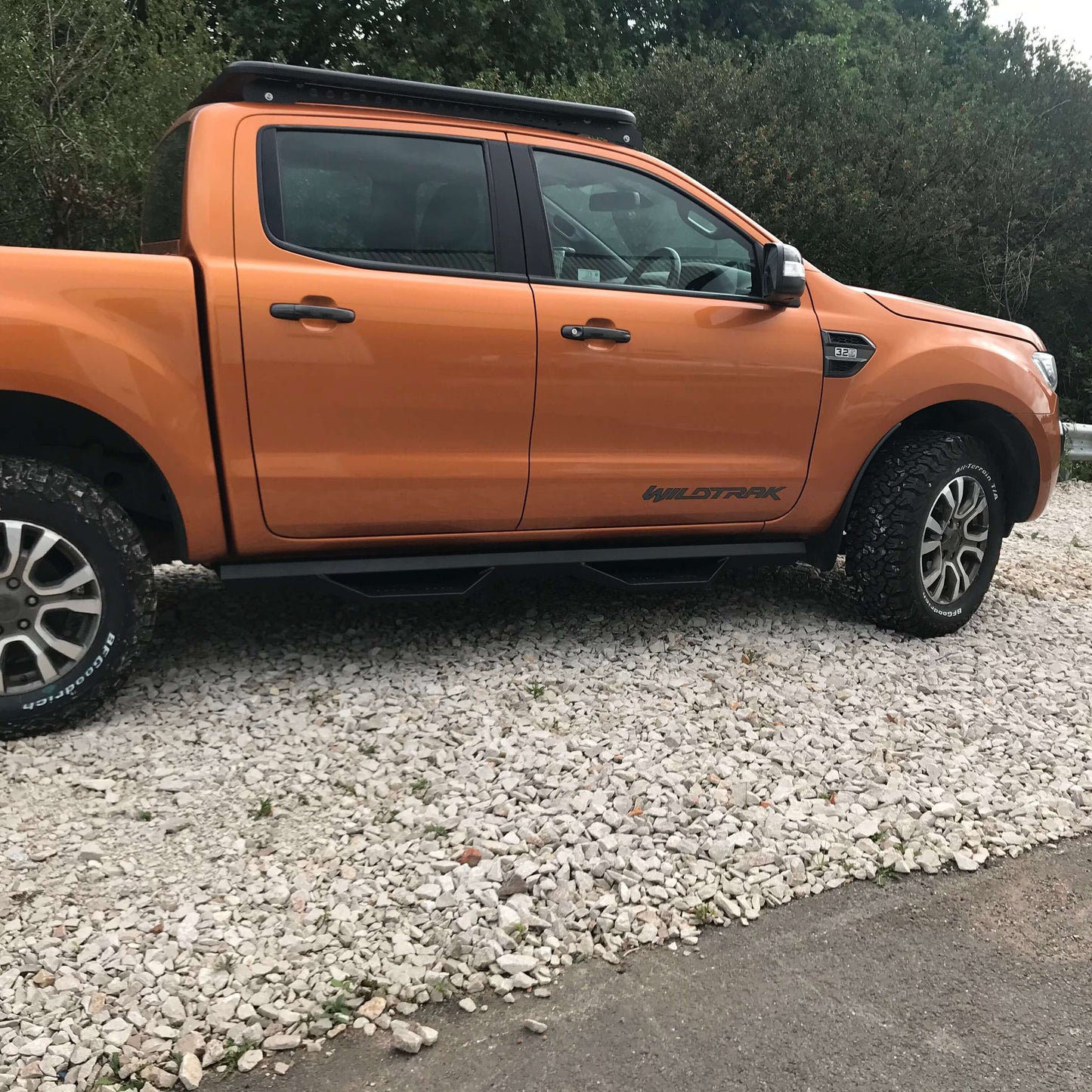 Direct4x4 Side Steps and Bars T-Rex Side Bars and Steps for Ford Ranger 2012-2022 MK3 T6 (P375) Double Cab