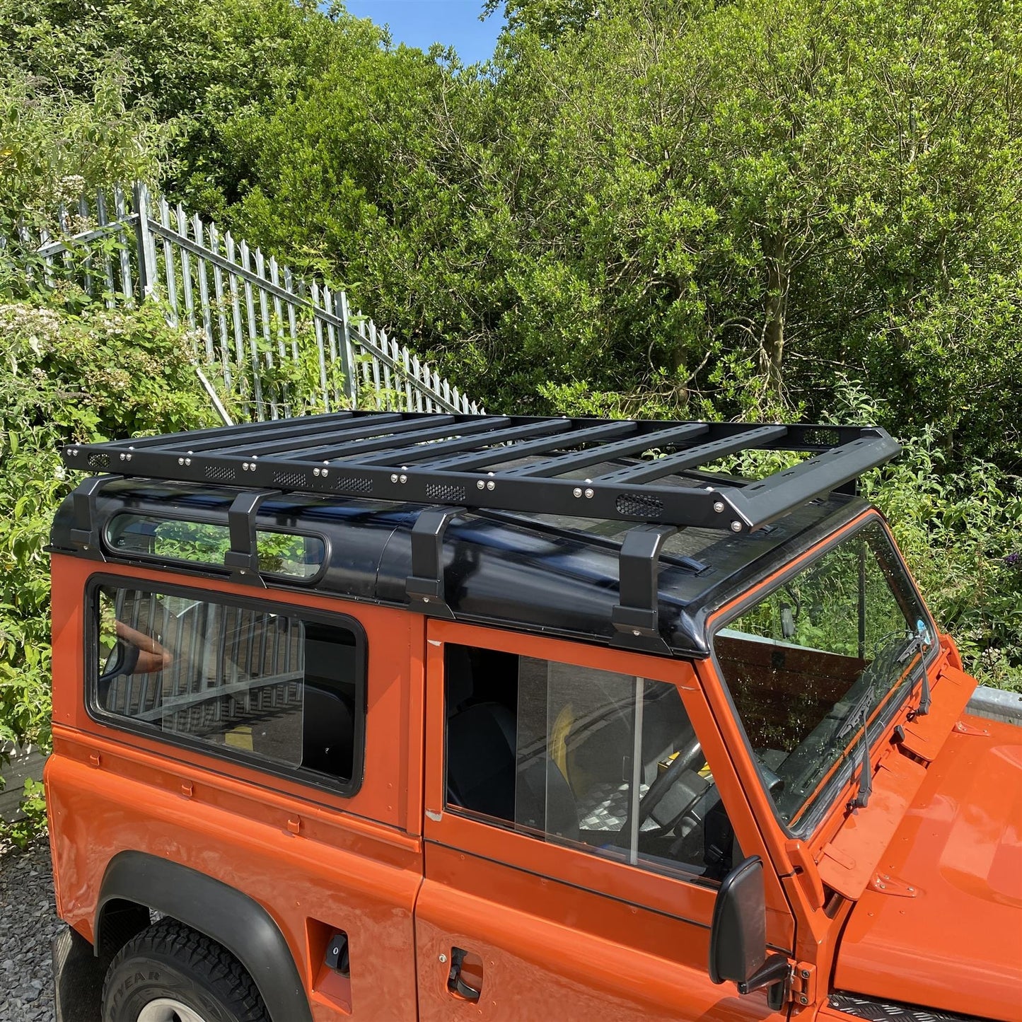 Low Profile Open Bar Roof Rack for the Land Rover Defender