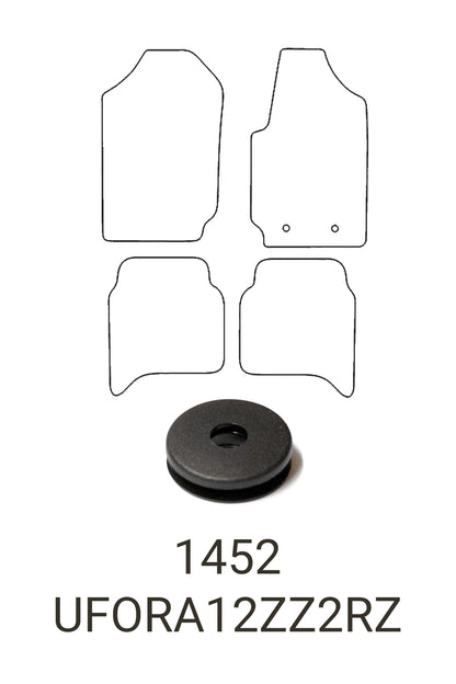 Fits Ford Ranger 2012-2022 Tailored Front & Rear Rubber Mats