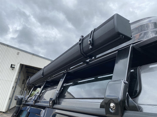 Direct4x4 Side Awnings [CLEARANCE] Expedition Aluminium Hard Cover Pull-out 2.5mx2m Granite Grey Vehicle Side Awning