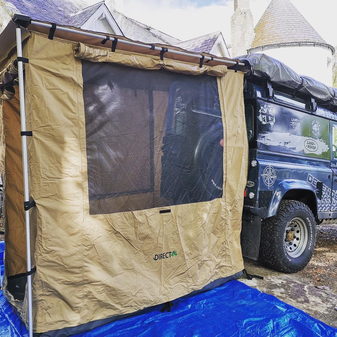 [CLEARANCE] Full Tent Addon for Direct4x4 Pull-out Side Awnings - 1.4mx2m - Sand Yellow