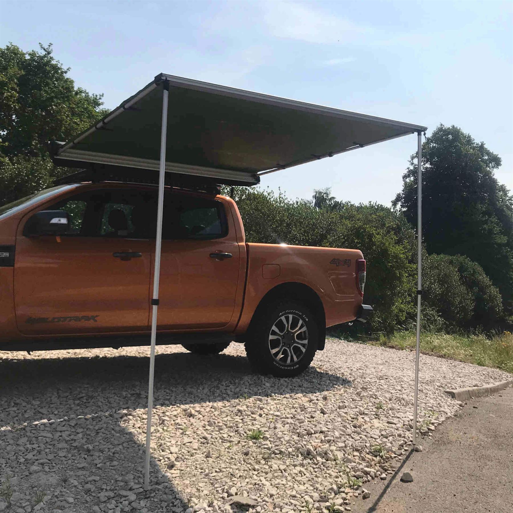 Direct4x4 Side Awnings [CLEARANCE] Expedition Pull-out 1.4mx2m Granite Grey Vehicle Side Awning