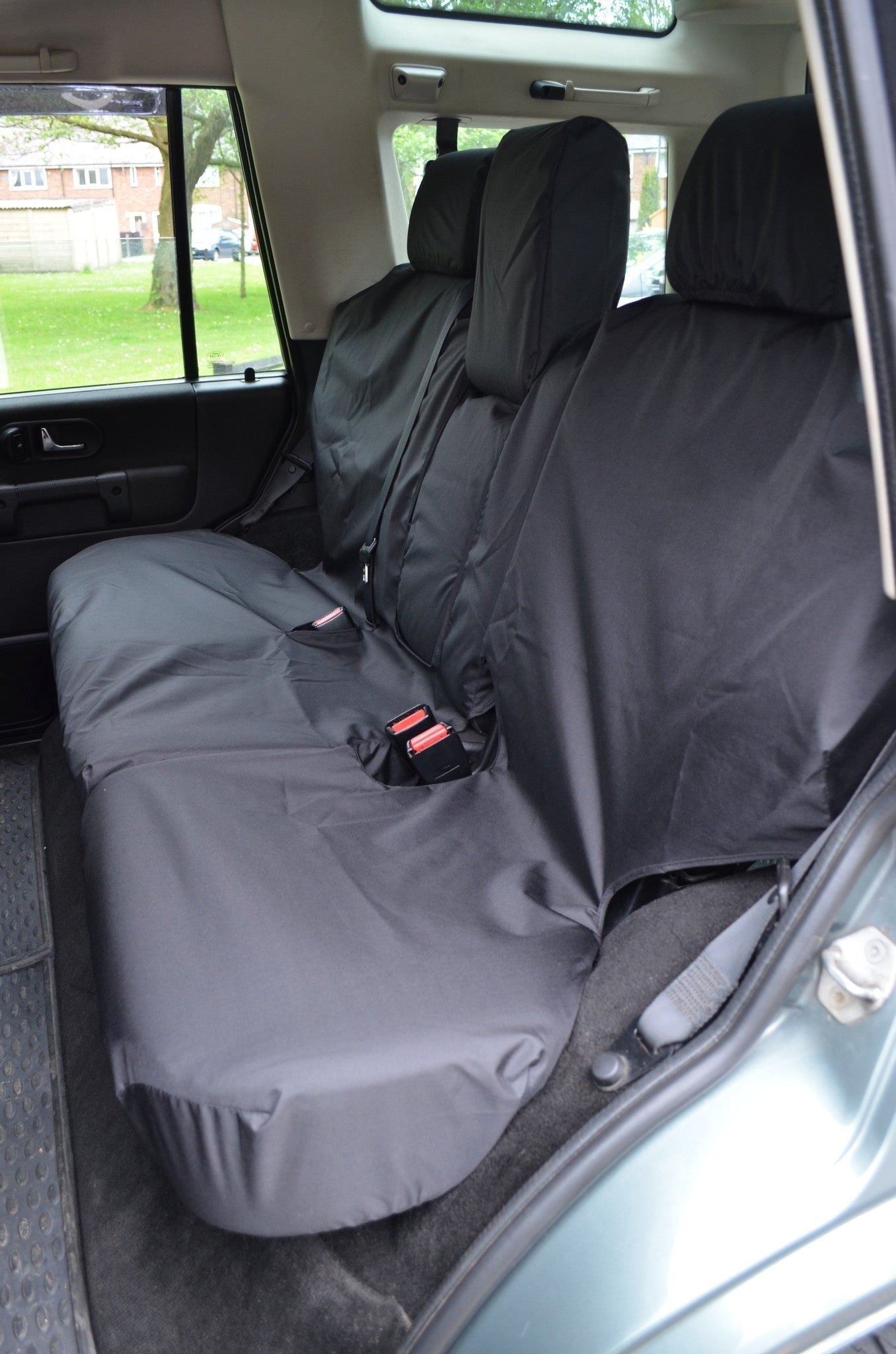 UK Custom Covers Front Seat Covers For Land Rover Discovery 2 Td5 (1998-2004) – Tailored Black 600 Denier