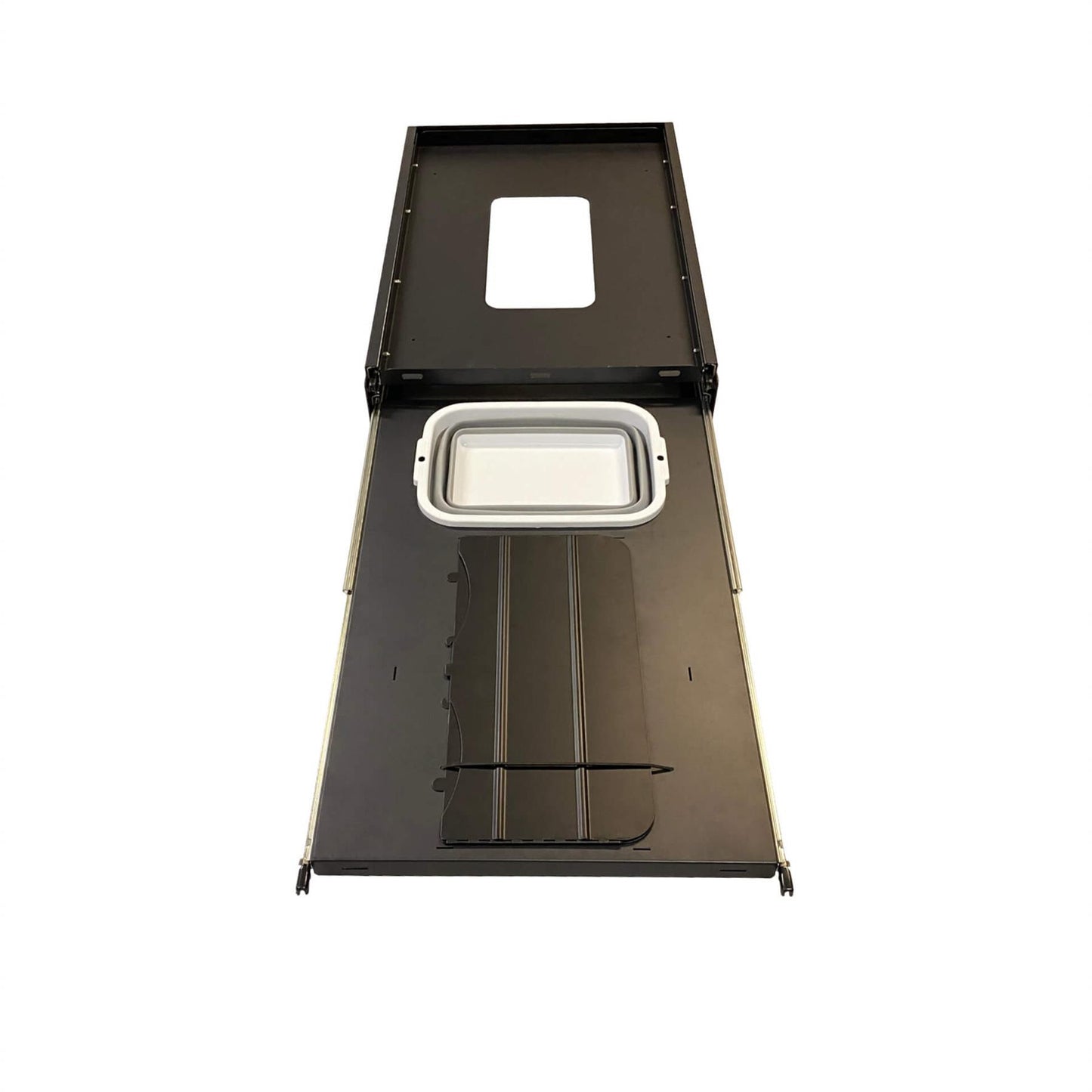 Direct4x4 Drawer Storage Systems [CLEARANCE] Extendable Heavy-Duty Vehicle Camping Utility Slide Tray with Integrated Sink