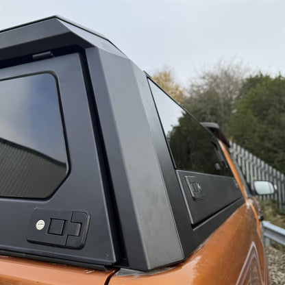 Direct4x4 Pickup Truck Hardtop Canopies Aluminium Slide Window Load Bed Canopy for the Ford Ranger 2012-2022 Double Cab