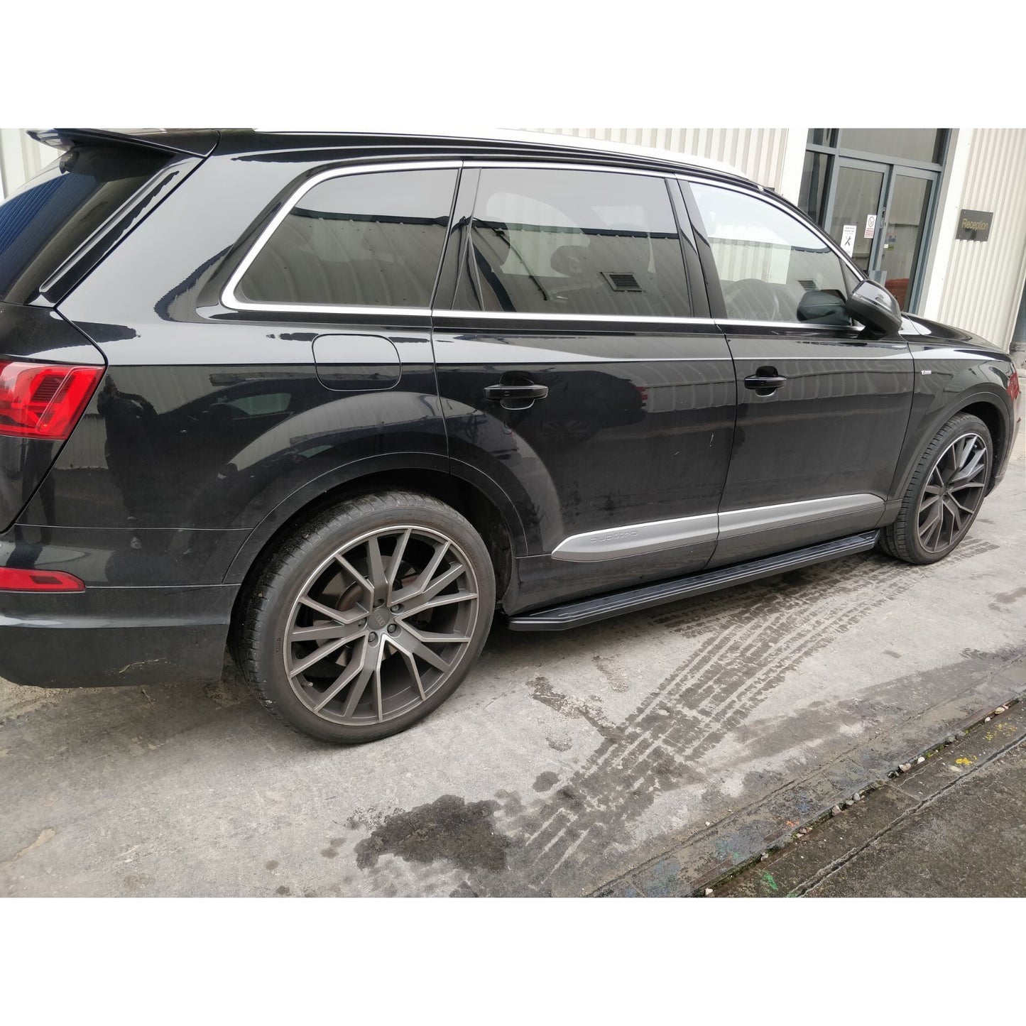 Black Raptor Side Steps Running Boards for Audi Q7 2005-2015