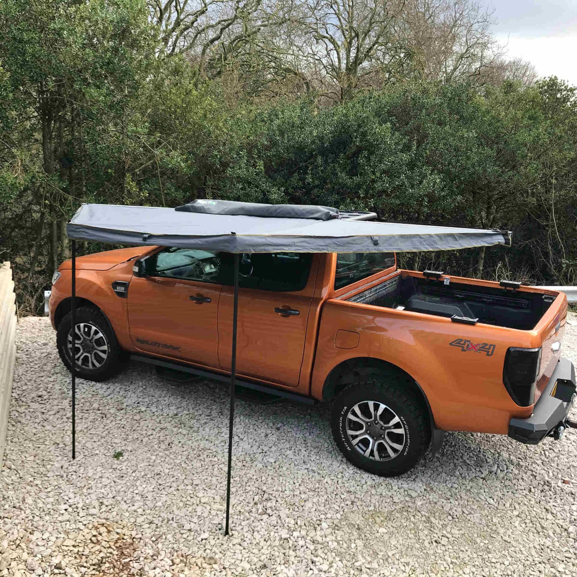 Direct4x4 Side Awnings [CLEARANCE] Mini 180-Degree Expedition Overland Fold-out Vehicle Camping Side or Rear Awning