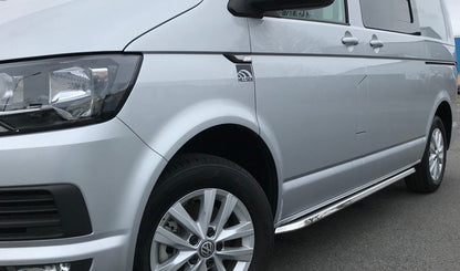 Direct4x4 Side Steps and Bars Stainless Steel Angular OE Style Side Bars for Volkswagen Transporter T5 SWB