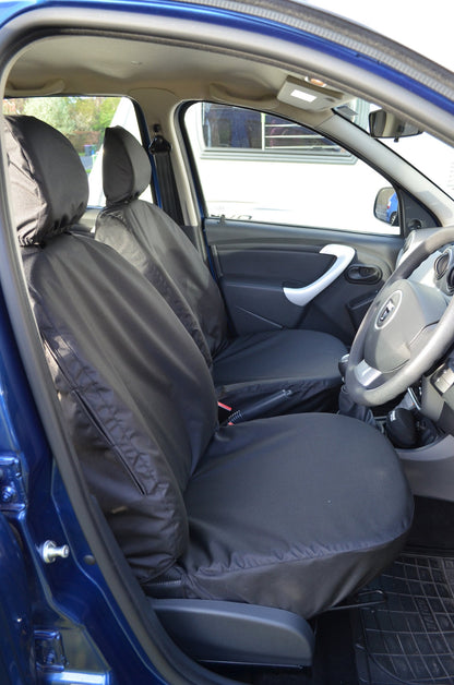 Dacia Duster 2013 - 2018 Tailored Seat Covers Black / Front Seat Covers Turtle Covers Ltd