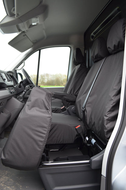 VW Crafter 2017+ Van Tailored &amp; Waterproof Seat Covers  Turtle Covers Ltd