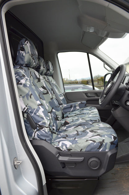 VW Crafter 2017+ Van Tailored &amp; Waterproof Seat Covers  Turtle Covers Ltd