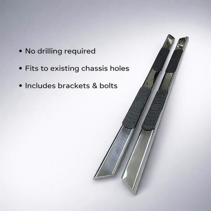 Direct4x4 Side Steps and Bars Sonar Side Steps Running Boards for Mitsubishi L200 Double Cab 2015+