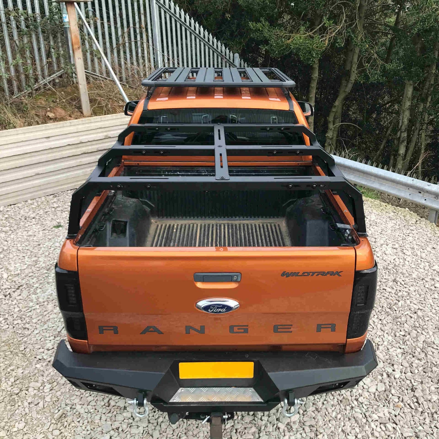 Low Height Adjustable Load Bed Roof Top Tent Cargo Rack for Ford Ranger 2012+