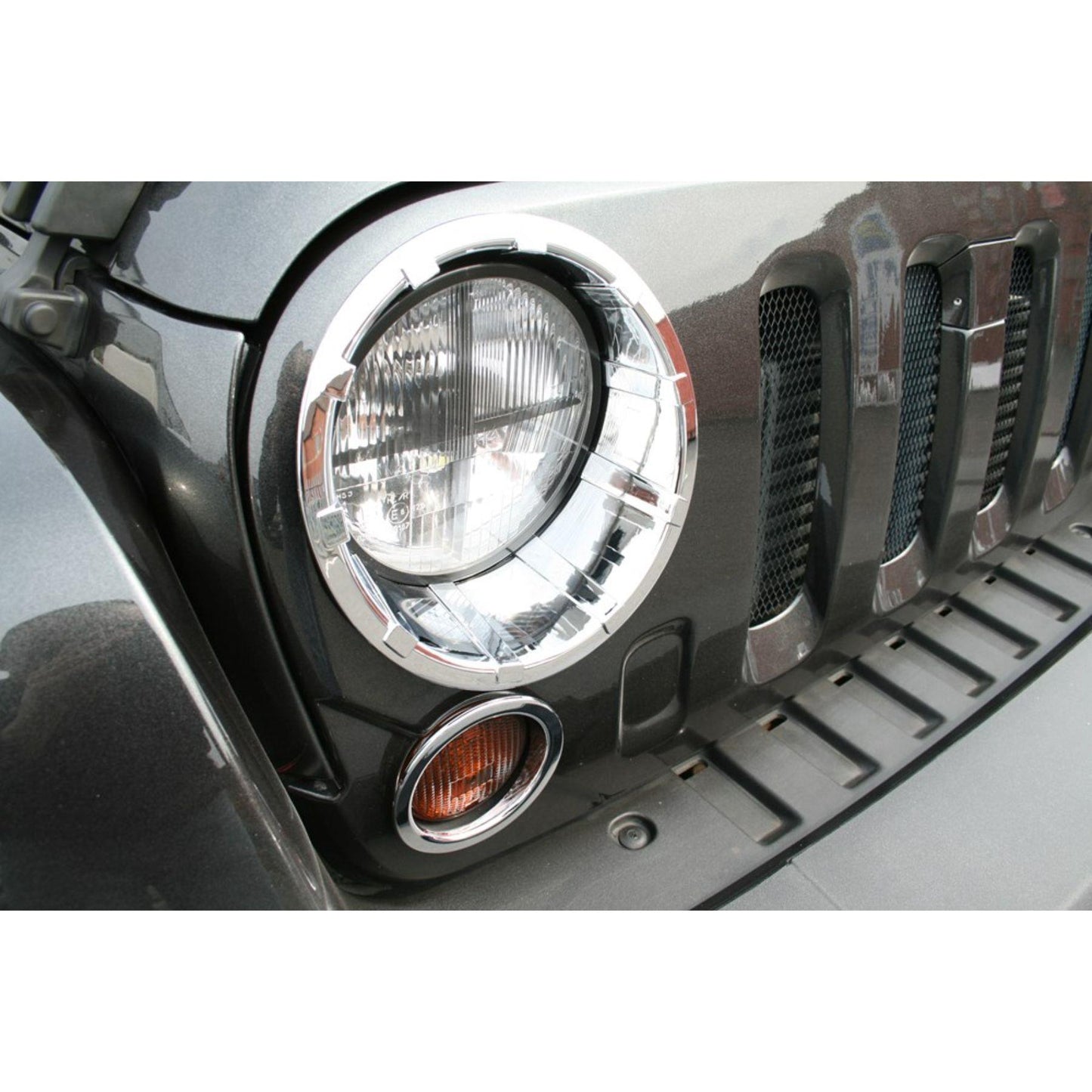 Front Headlight & Indicator Surrounds Jeep Wrangler JK Unlimited 2007-2017 4DR
