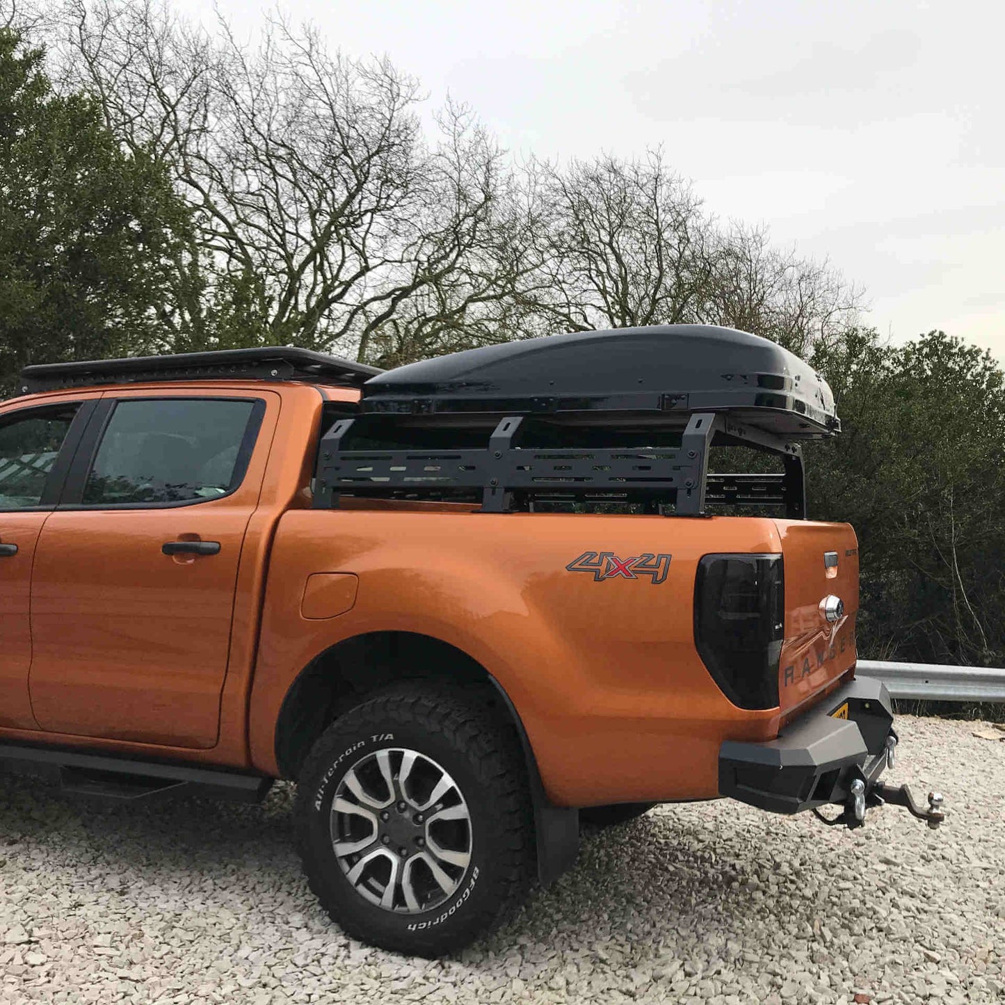 Low Height Adjustable Load Bed Roof Top Tent Cargo Rack for Ford Ranger 2012+