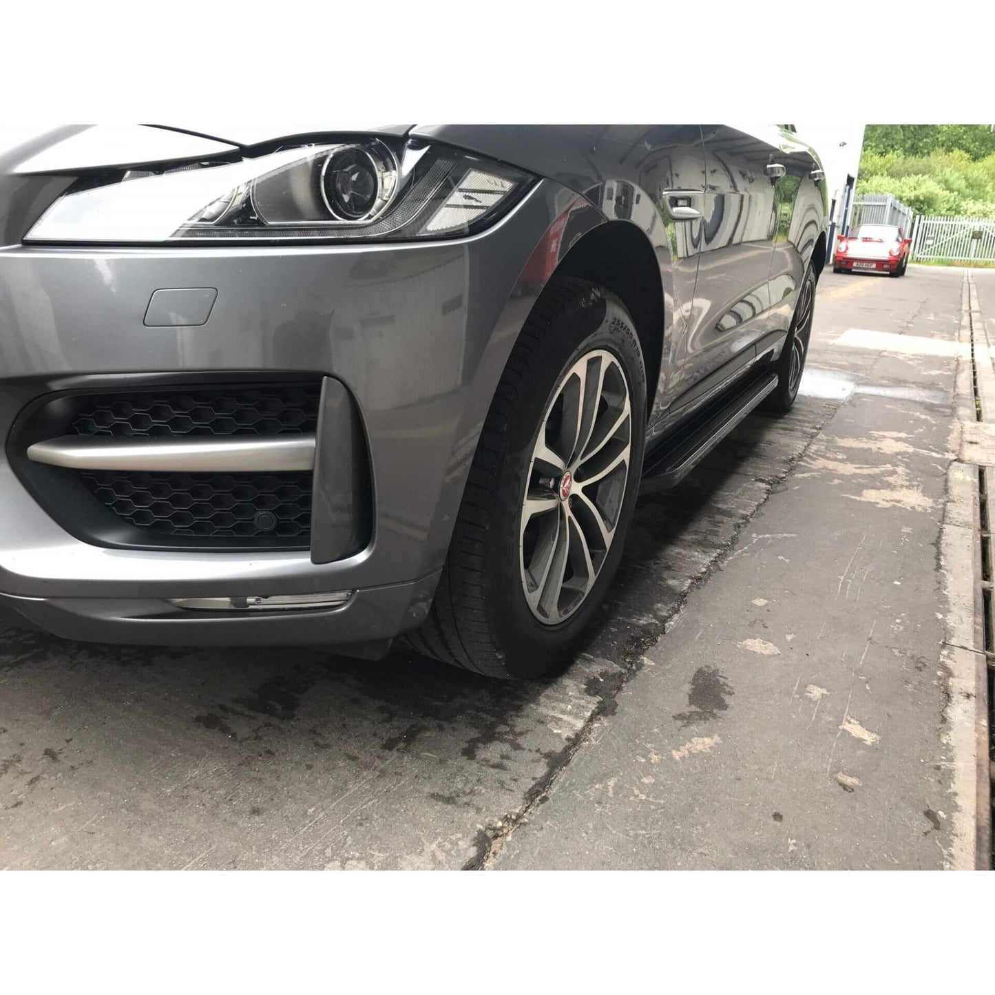 Black Raptor Side Steps Running Boards for Jaguar F-PACE 2016+