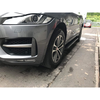 Direct4x4 Side Steps and Bars Black Raptor Side Steps Running Boards for Jaguar F-PACE 2016+