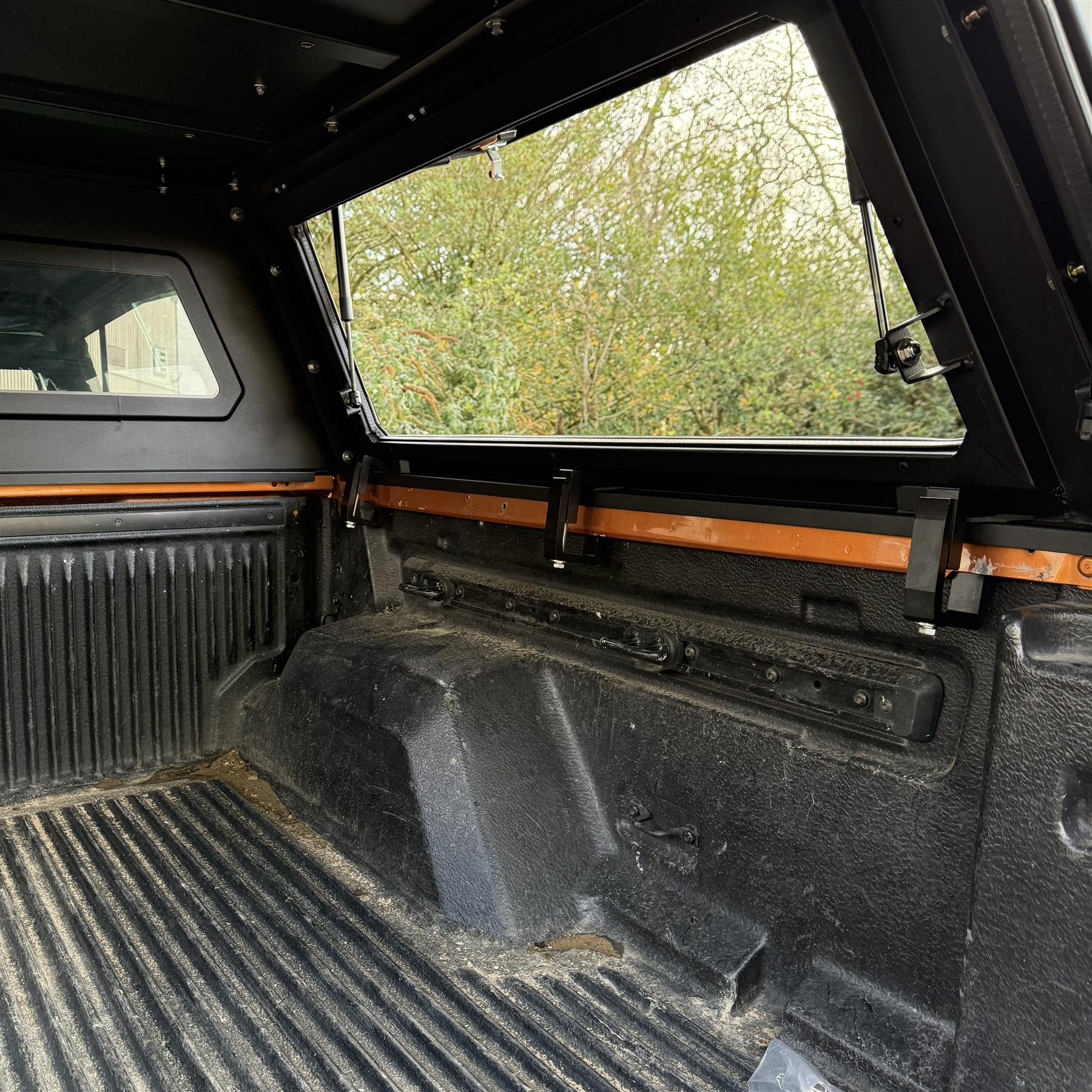 Direct4x4 Pickup Truck Hardtop Canopies Aluminium Slide Window Load Bed Canopy for the Ford Ranger 2012-2022 Double Cab