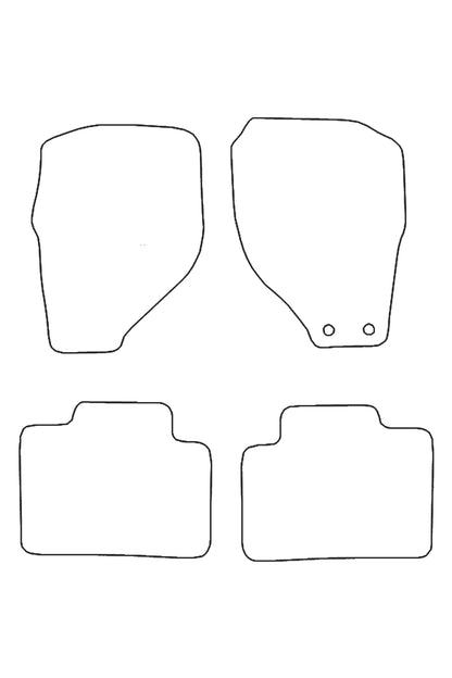 Fits Isuzu Rodeo 2005-2012 Tailored Front & Rear Rubber Mats