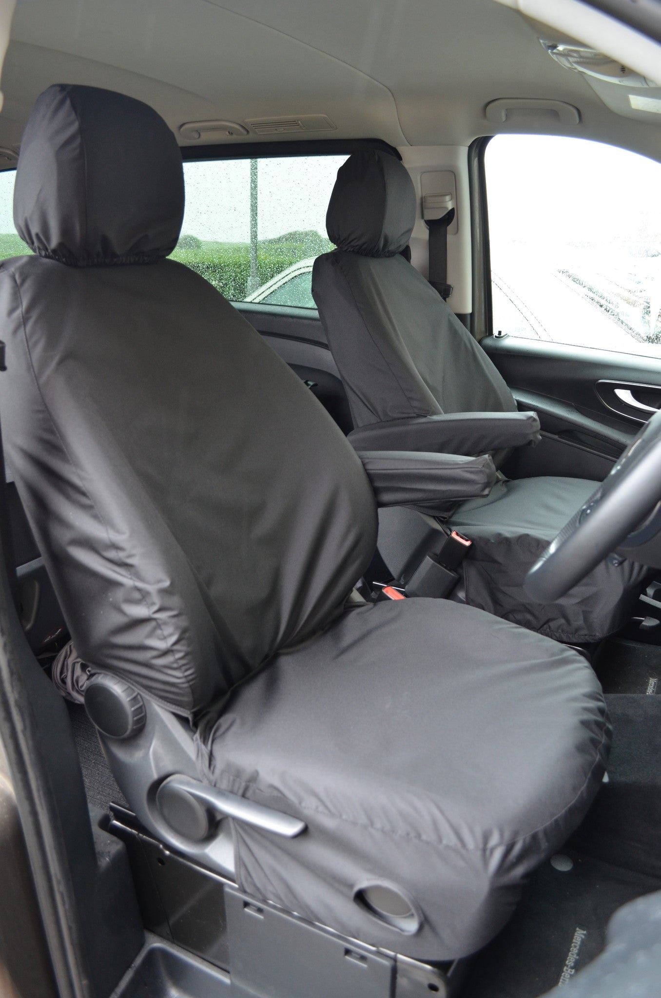 Turtle Covers Seats Tailored Seat Covers Fits Mercedes-Benz e-Vito 2020+ Tailored Front Seat Covers