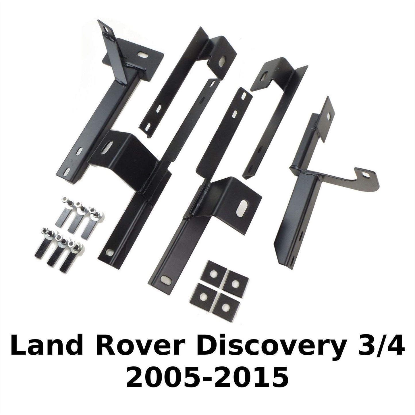 Direct4x4 Side Steps and Bars Black Raptor Side Steps Running Boards for the Land Rover Discovery 3 and 4