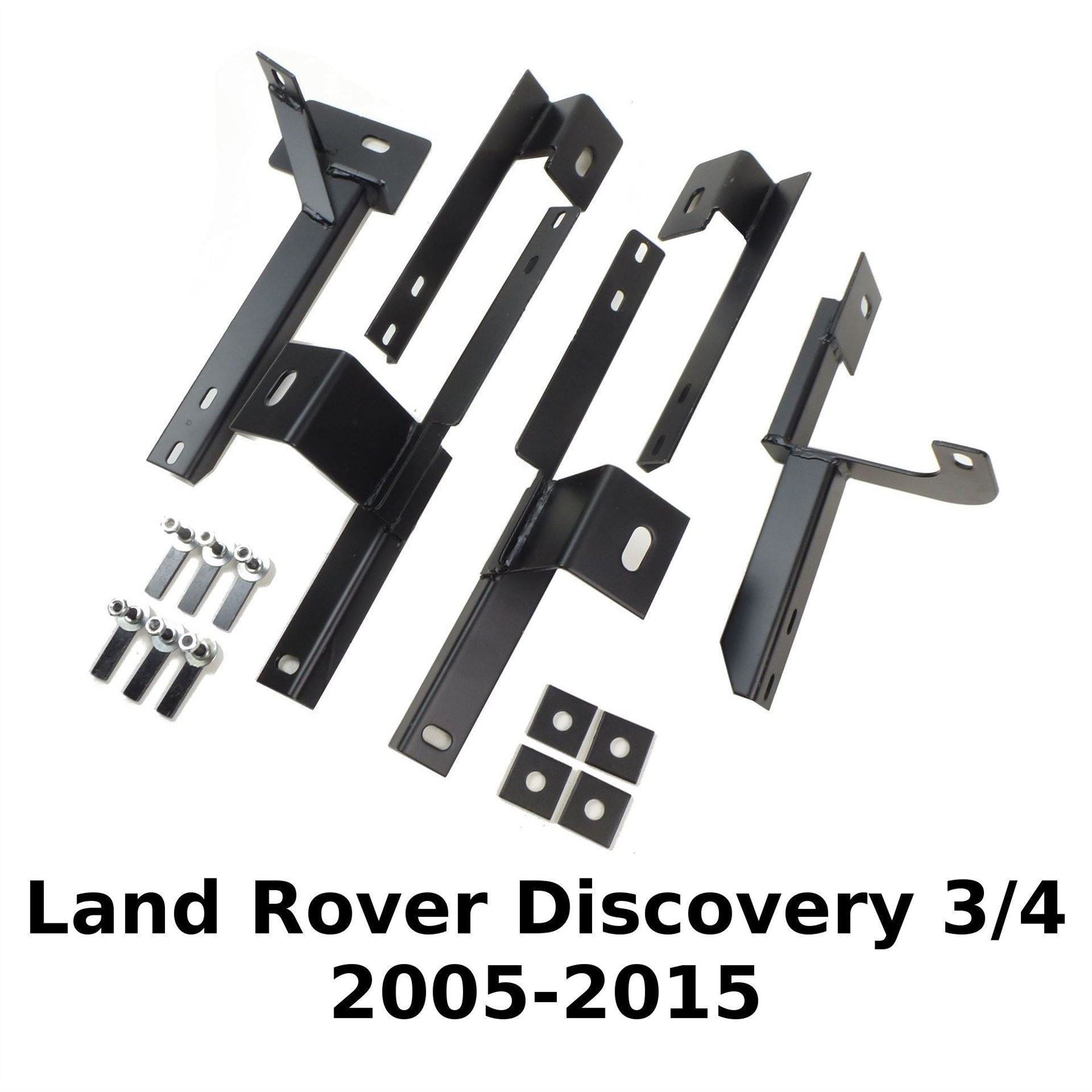 Direct4x4 Side Steps and Bars Black Raptor Side Steps Running Boards for the Land Rover Discovery 3 and 4