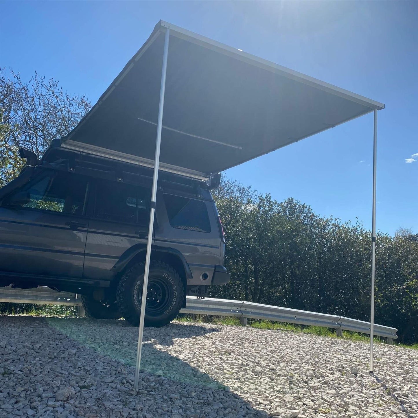 Direct4x4 Side Awnings [CLEARANCE] Expedition Overland Aluminium Hard Cover Pull-out 2.0mx2.5m Vehicle Side Awning