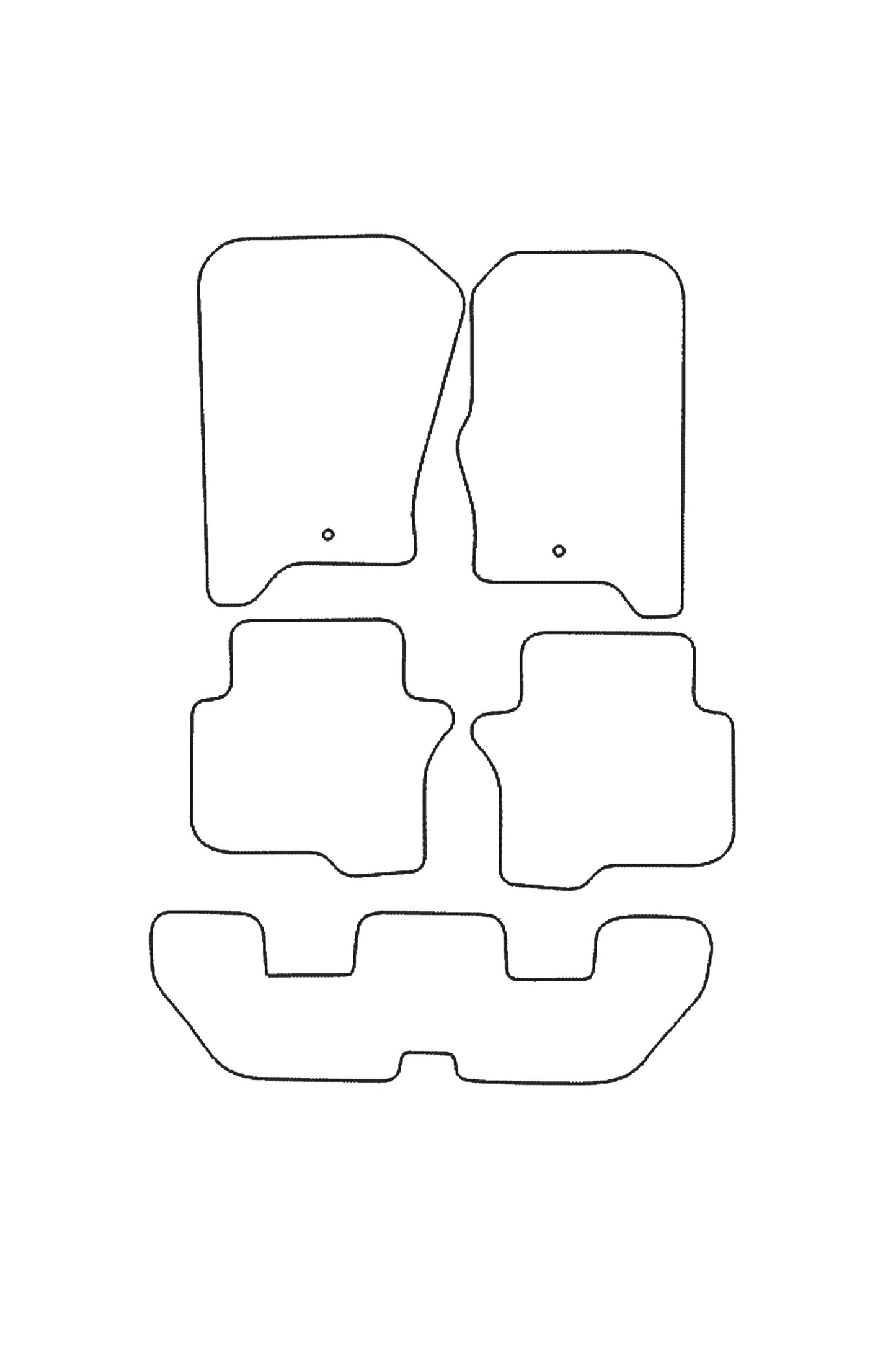 Fits Land Rover Discovery Series 4 Tailored Rubber Mats