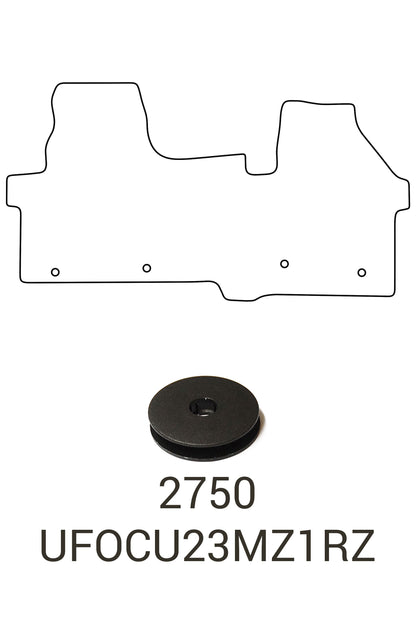 Fits Ford Transit Custom 2023+ Tailored Front Rubber Mats