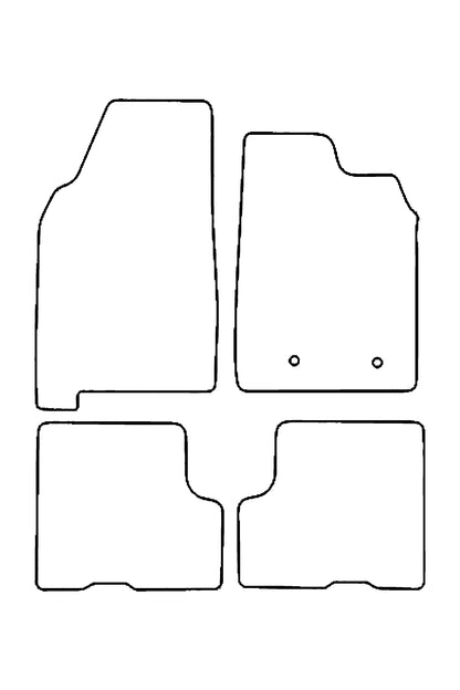 Fits Dacia Duster 2018+ Tailored Front & Rear Rubber Mats