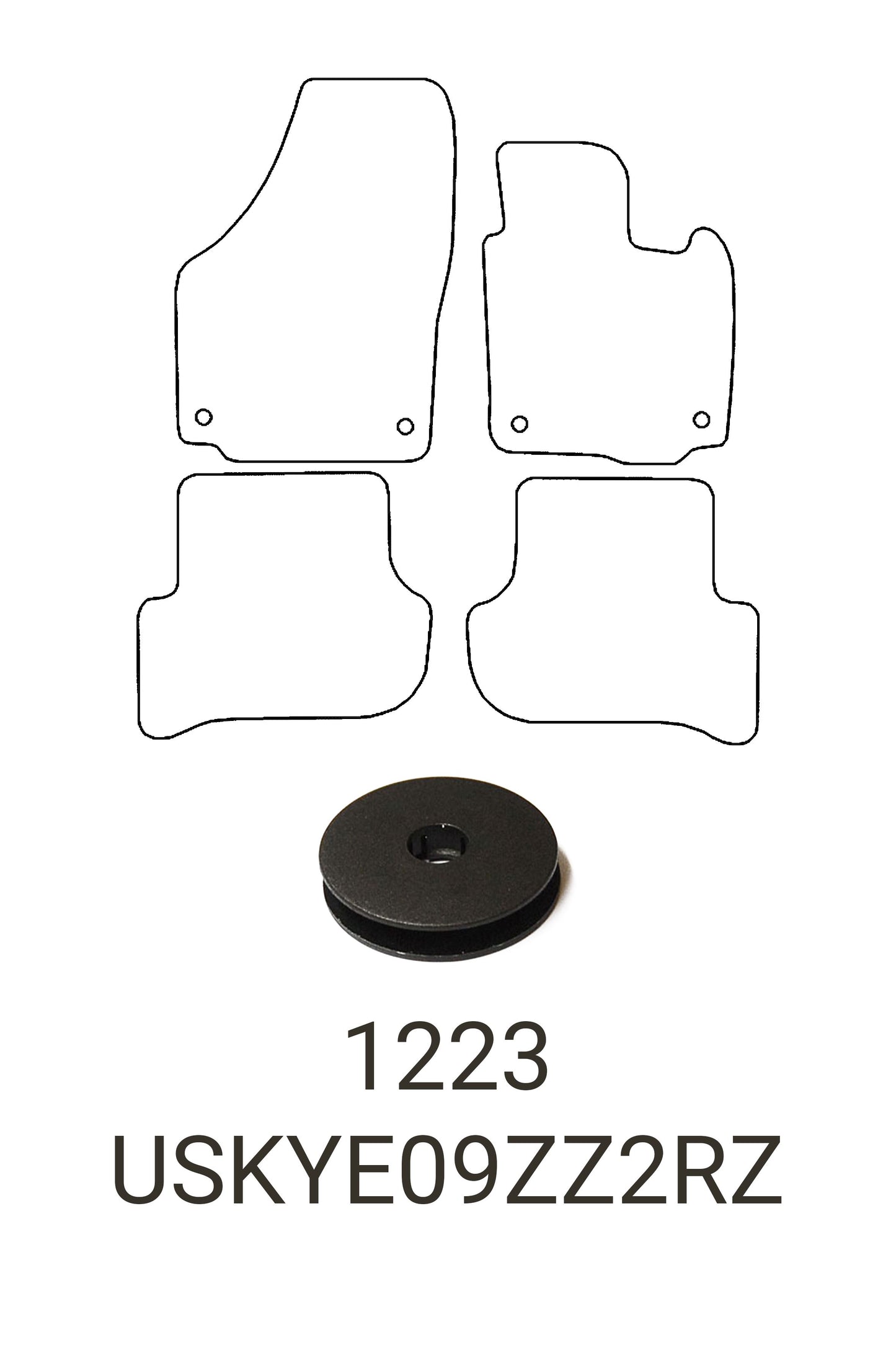 Fits Skoda Yeti 2009-2017 Tailored Rubber Mats