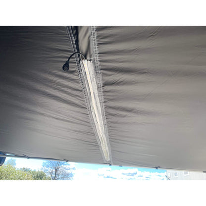 2.5m x 3m Aluminium Expedition Hard Cover Pull Out Vehicle Camping Side Awning