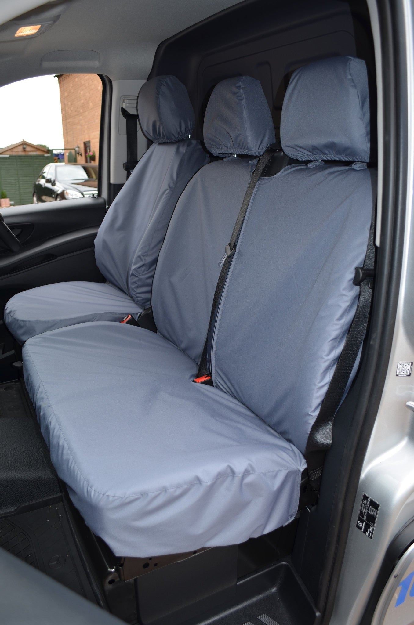 Turtle Covers Seats Tailored Seat Covers Fits Mercedes-Benz e-Vito 2020+ Tailored Front Seat Covers