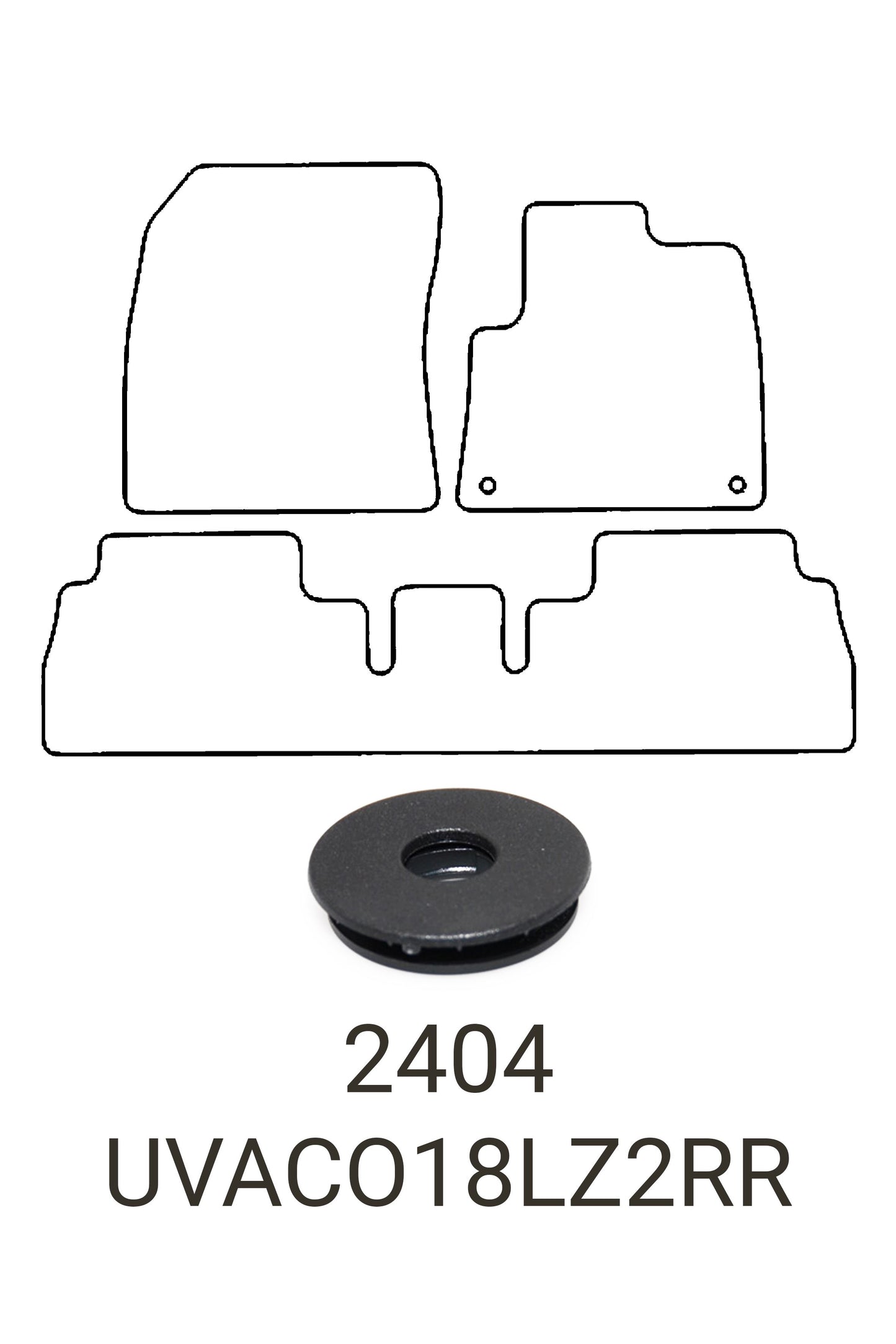 Fits Vauxhall Combo 2018+ Tailored Rubber Mats