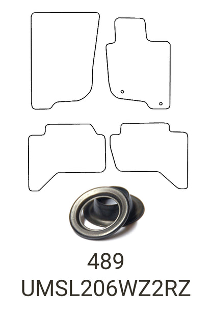 Fits Mitsubishi L200 2006-2015 Tailored Front & Rear Rubber Mats