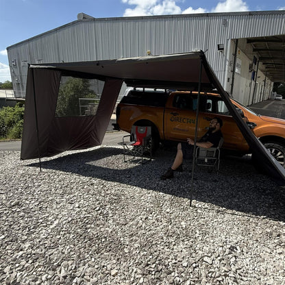 Expedition Automatic Freestanding Pull-out Vehicle Side Awning with Walls