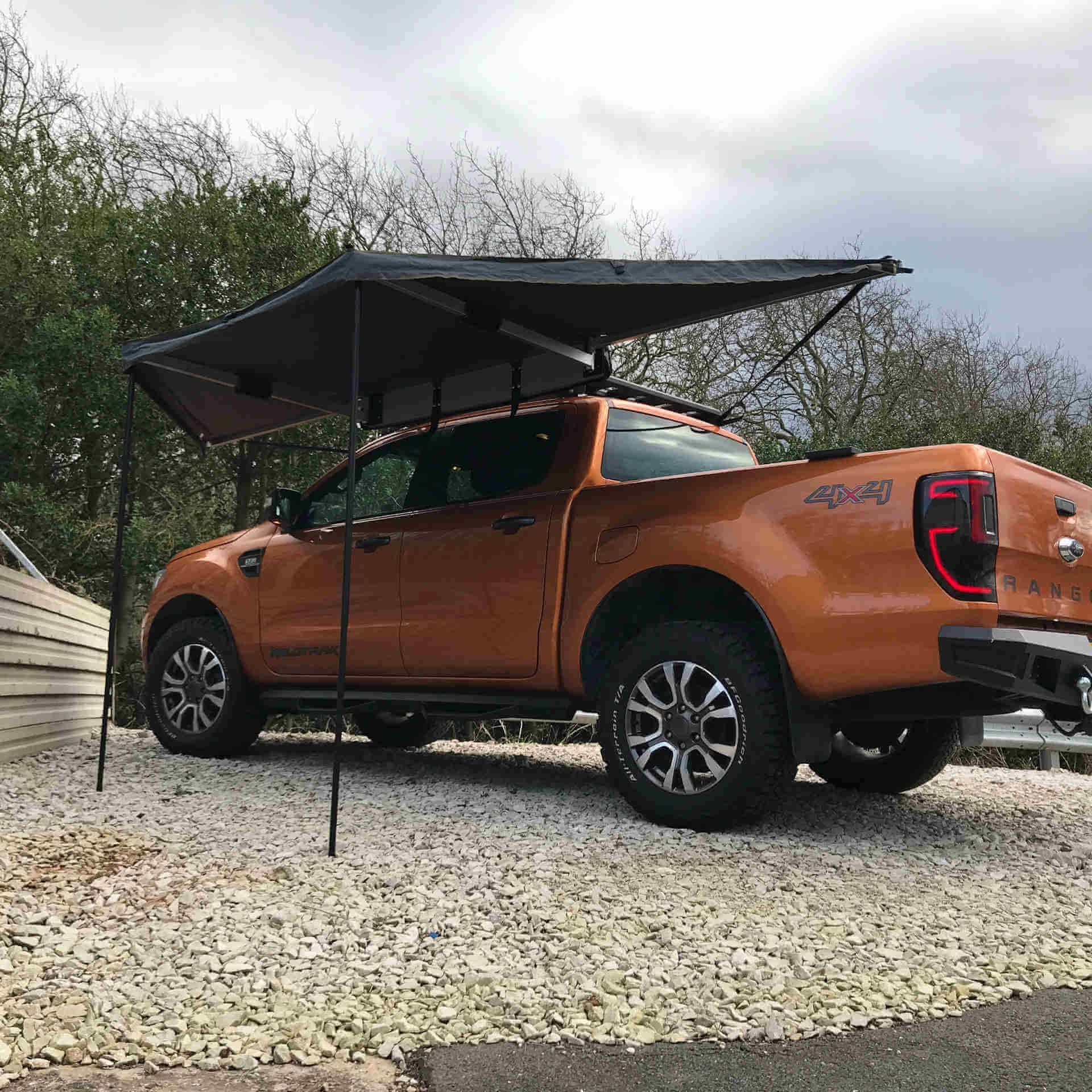 Direct4x4 Side Awnings [CLEARANCE] Mini 180-Degree Expedition Overland Fold-out Vehicle Camping Side or Rear Awning