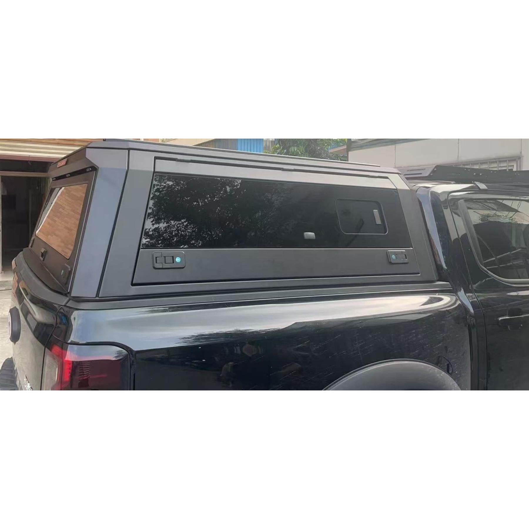Direct4x4 Pickup Truck Hardtop Canopies Aluminium Slide Window Load Bed Canopy for the Ford Ranger 2012-2022 Double Cab