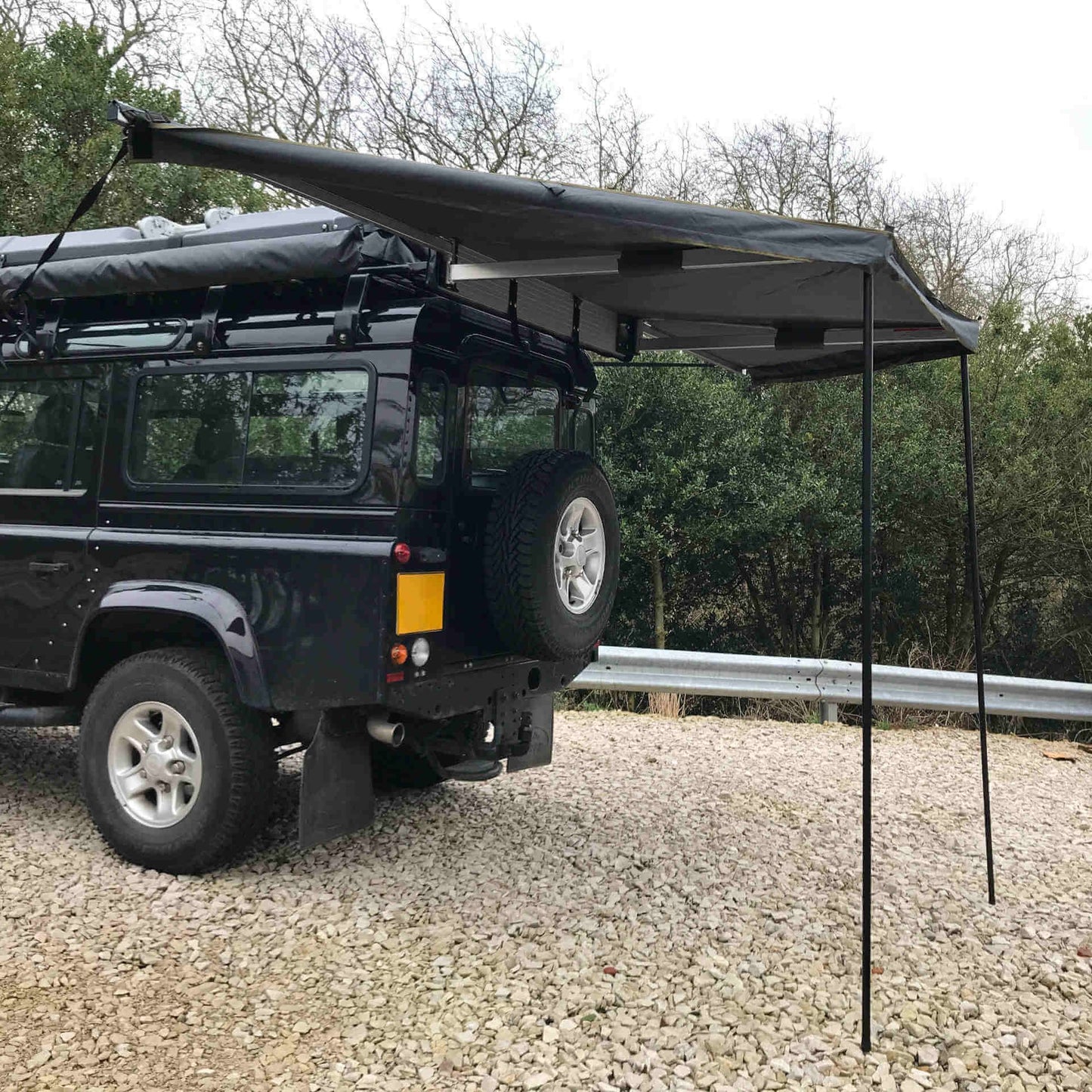 Mini 180-Degree Expedition Overland Fold-out Vehicle Camping Side or Rear Awning